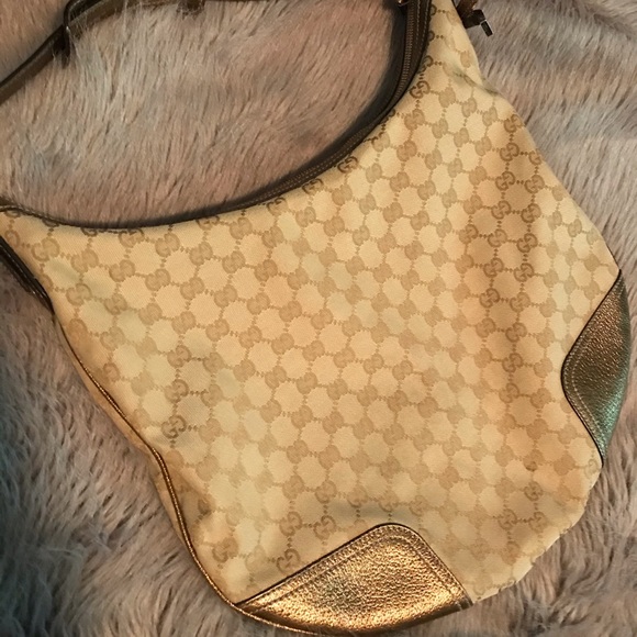BEAUTIFUL Gucci canvas and leather hobo - Picture 4 of 15